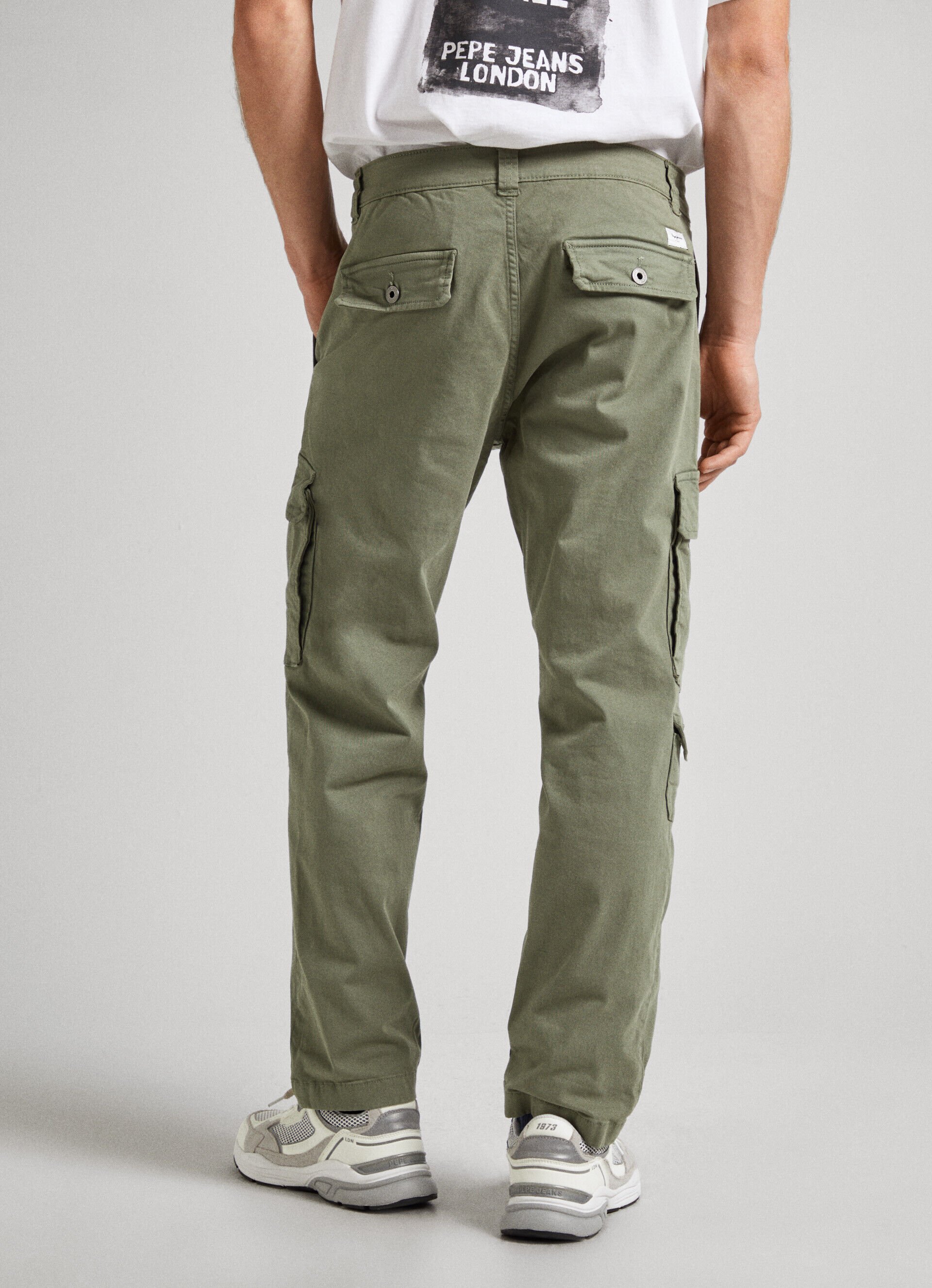 Pepe Jeans Men's Slim Track Pants (PM211599_Olive : Amazon.in: Fashion